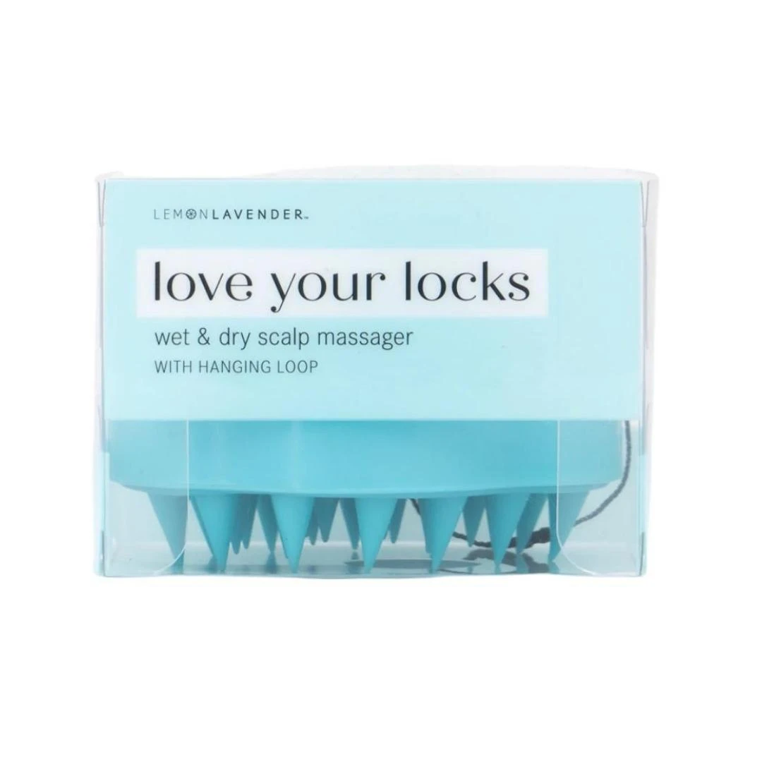 Lemon Lavender Love Your Locks Wet & Dry Scalp Massager - Blue 4 Lemon Lavender Love Your Locks Wet & Dry Scalp Massager - Blue - Image 2