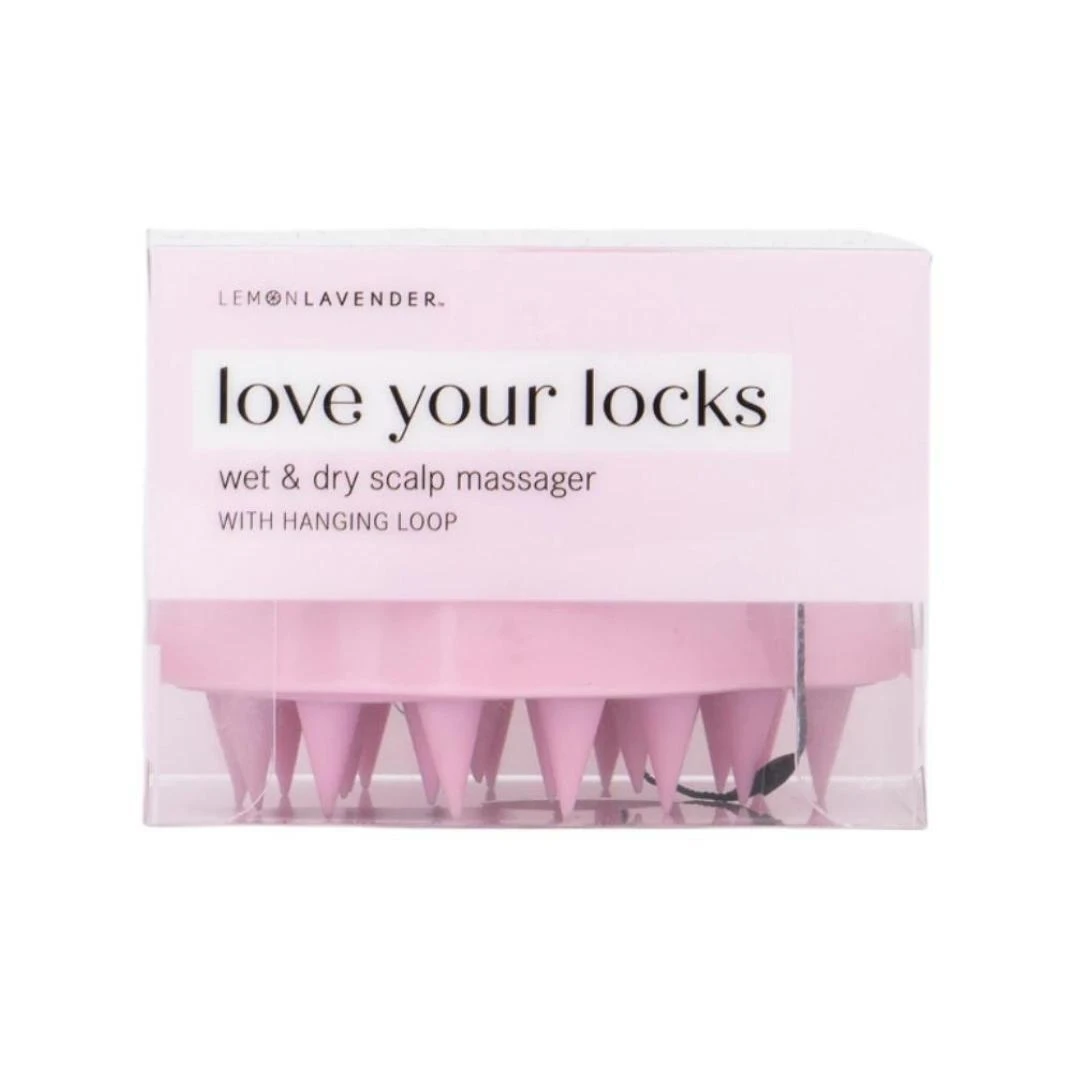 Lemon Lavender Love Your Locks Wet & Dry Scalp Massager - Pink 4 Lemon Lavender Love Your Locks Wet & Dry Scalp Massager - Pink - Image 2