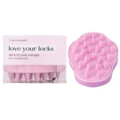 Lemon Lavender Love Your Locks Wet & Dry Scalp Massager - Pink