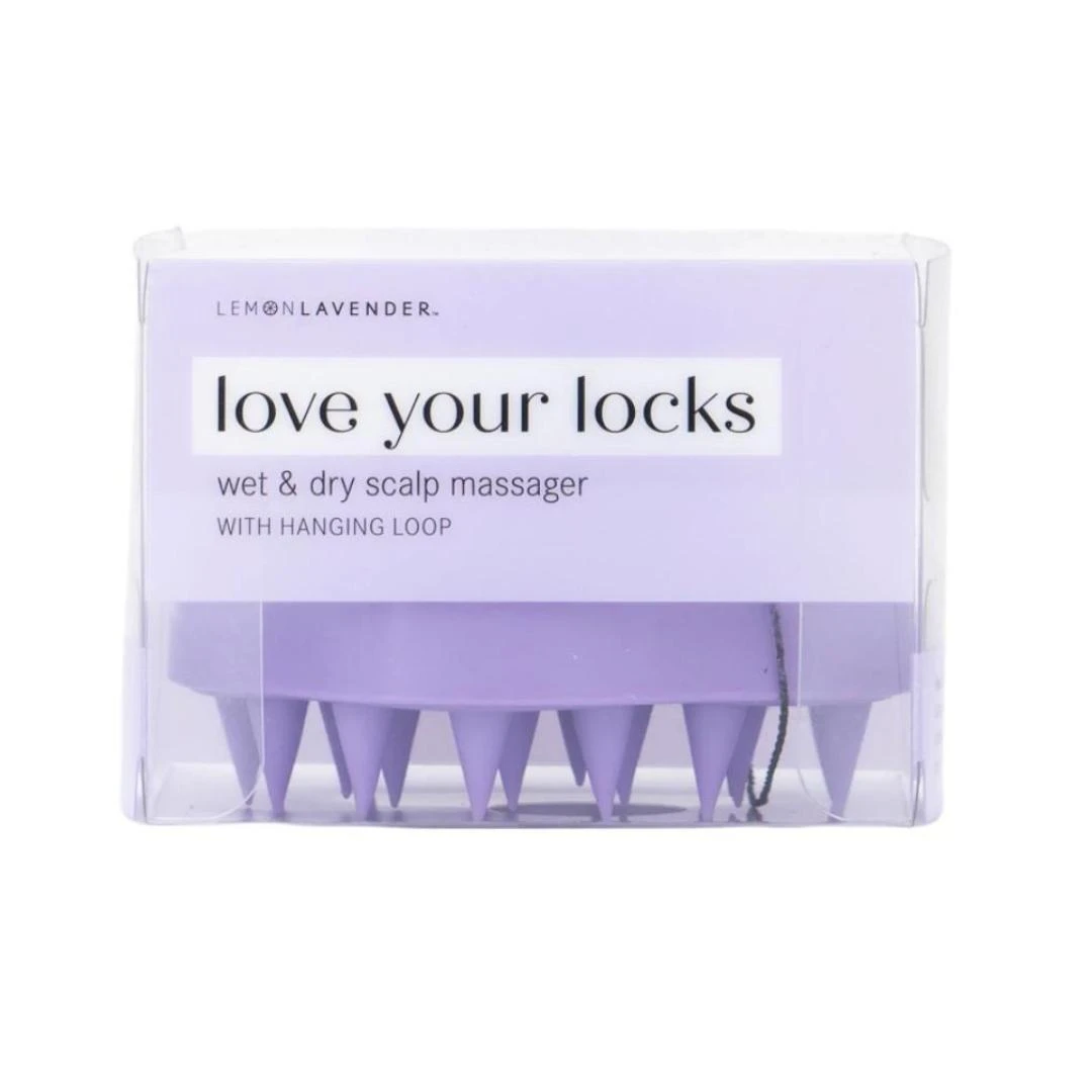 Lemon Lavender Love Your Locks Wet & Dry Scalp Massager - Purple 4 Lemon Lavender Love Your Locks Wet & Dry Scalp Massager - Purple - Image 2