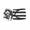 Lemon Lavender Microfiber Scrunchie & Headband Duo - Black White Stripe -On Trend Beauty OTB 1247.full