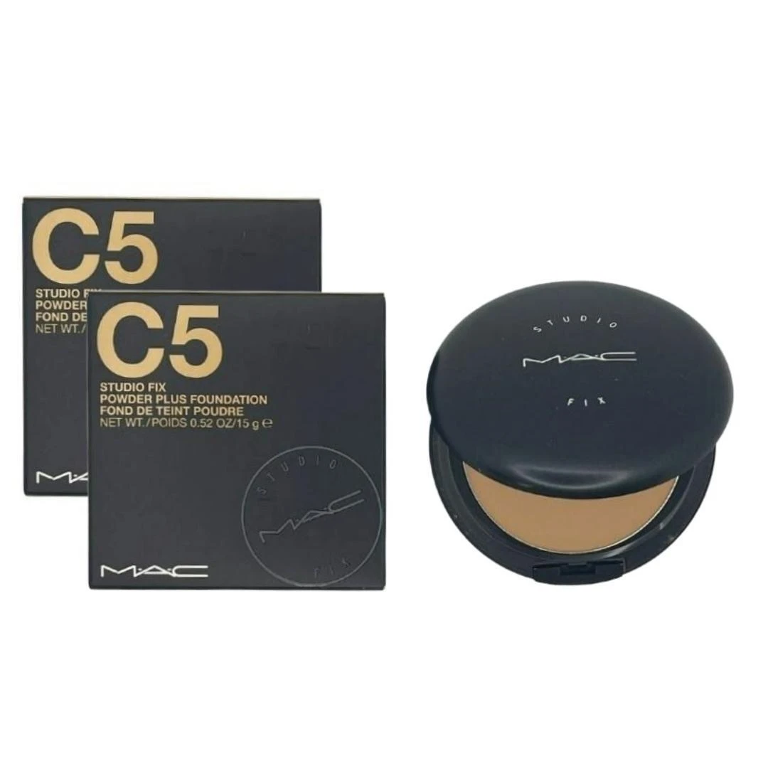 MAC Studio Fix Powder Plus Foundation Duo - Shade C5 (2-Pack) 3 MAC Studio Fix Powder Plus Foundation Duo - Shade C5 (2-Pack)