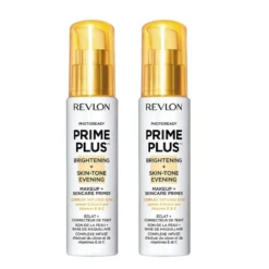 2 X Revlon PhotoReady Prime Plus Makeup And SkinCare Primers 30mL - Brightening And Skin Tone Evening