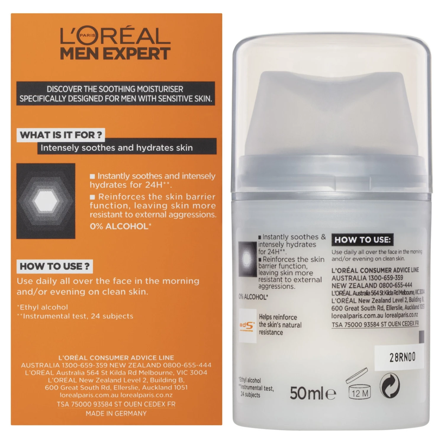 L’Oréal Paris Men Expert Hydra Sensitive Birch Sap Moisturiser (3-Pack) 6 L’Oréal Paris Men Expert Hydra Sensitive Birch Sap Moisturiser (3-Pack) - Image 4