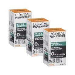 L’Oréal Paris Men Expert Hydra Sensitive Birch Sap Moisturiser (3-Pack)