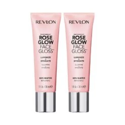Revlon PhotoReady Rose Glow Face Gloss & Hydrating Primer (2-Pack Bundle)