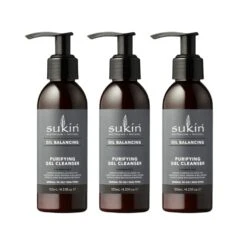 3 X Sukin Oil Balancing Purifying Gel Cleanser 125mL