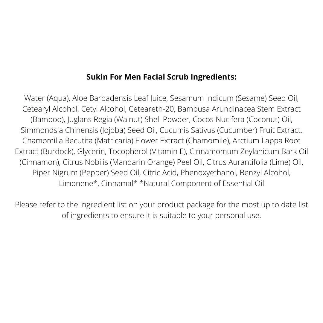 Sukin For Men Facial Scrub 125mL - Value 3-Pack Bundle 4 Sukin For Men Facial Scrub 125mL - Value 3-Pack Bundle - Image 2