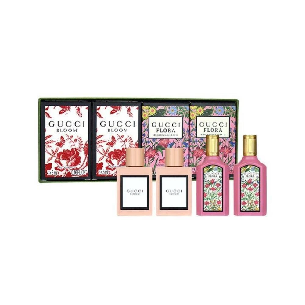 Gucci Bloom & Flora 4-Piece Mini Fragrance Gift Set 3 Gucci Bloom & Flora 4-Piece Mini Fragrance Gift Set