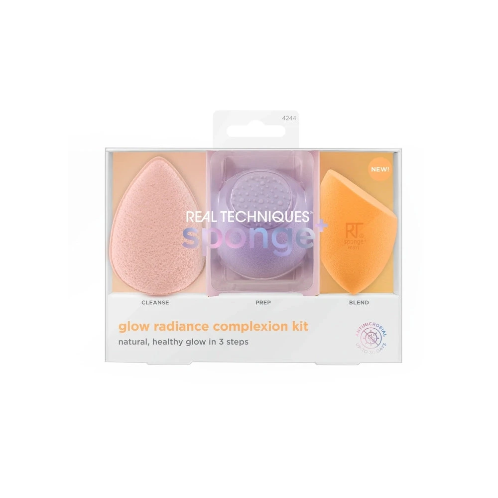 Real Techniques Glow Radiance Complexion Sponge Kit 3 Real Techniques Glow Radiance Complexion Sponge Kit
