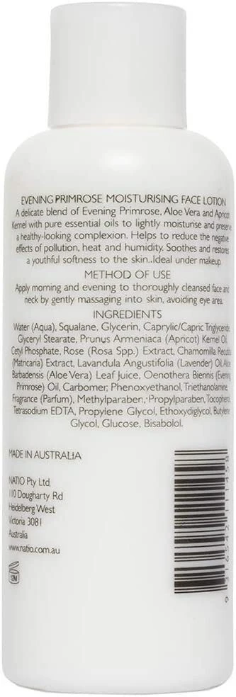 6 X Natio Aromatherapy Evening Primrose Moisturising Face Lotion 75mL 4 6 X Natio Aromatherapy Evening Primrose Moisturising Face Lotion 75mL - Image 2