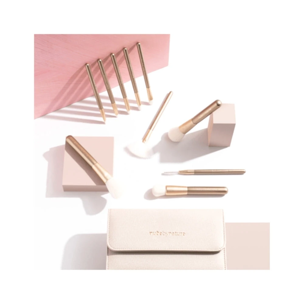 Nude By Nature Serene Sunset Luxe 10 Piece Brush Set 4 Nude By Nature Serene Sunset Luxe 10 Piece Brush Set - Image 2