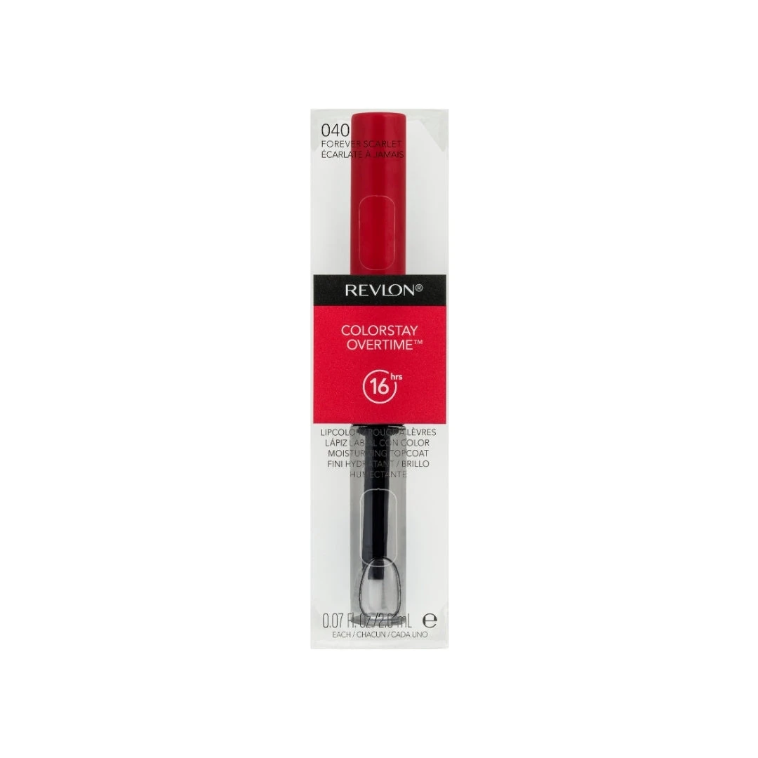 Revlon Colorstay Overtime Lipcolor 2mL - 040 Forever Scarlet 3 Revlon Colorstay Overtime Lipcolor 2mL - 040 Forever Scarlet