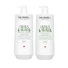Goldwell Dualsenses Curls & Waves Hydrating Shampoo & Conditioner 1 Litre Duo -On Trend Beauty OTB 2223.full