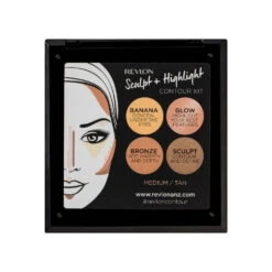 2 X Revlon Sculpt + Highlight Contour Kit 10g - 002 Medium/Tan -On Trend Beauty OTB 2240.alt 3