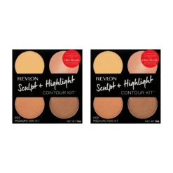 2 X Revlon Sculpt + Highlight Contour Kit 10g - 002 Medium/Tan