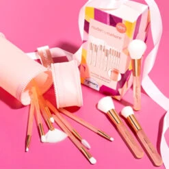 Nude By Nature Shine Bright 10 Piece Brush Set -On Trend Beauty OTB 2265.alt 1