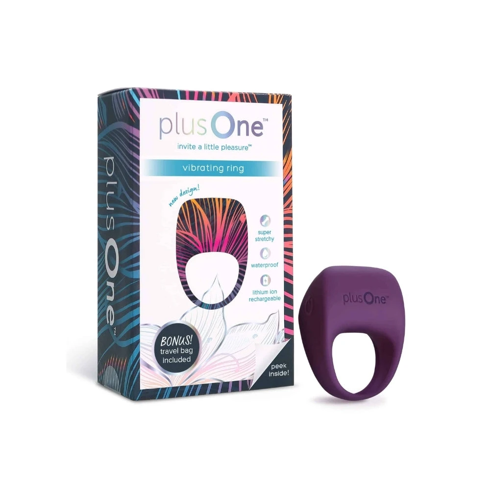 plusOne Vibrating Ring | Waterproof & Rechargeable Couples Toy 3 plusOne Vibrating Ring | Waterproof & Rechargeable Couples Toy