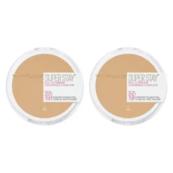 Maybelline SuperStay 16HR Full Coverage Powder Foundation Bundle - 24 Fair Nude (2 x 9g)