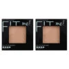 2 X Maybelline Fit Me Matte & Poreless Pressed Powder 8.5g - 222 True Beige -On Trend Beauty OTB 2507.full