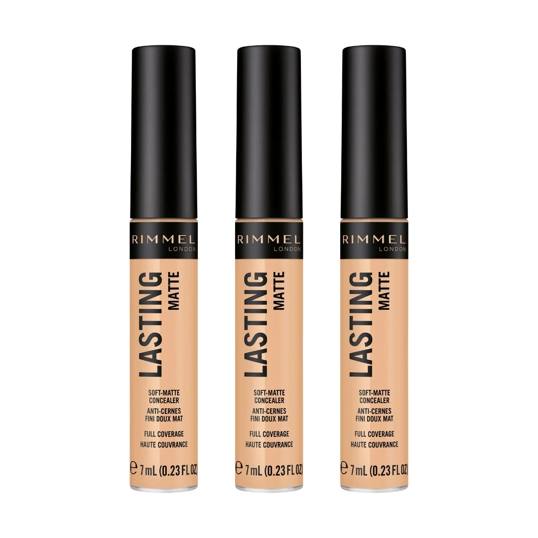 Rimmel London Lasting Matte Concealer 3-Pack - 015 True Ivory 2 Rimmel London Lasting Matte Concealer 3-Pack - 015 True Ivory