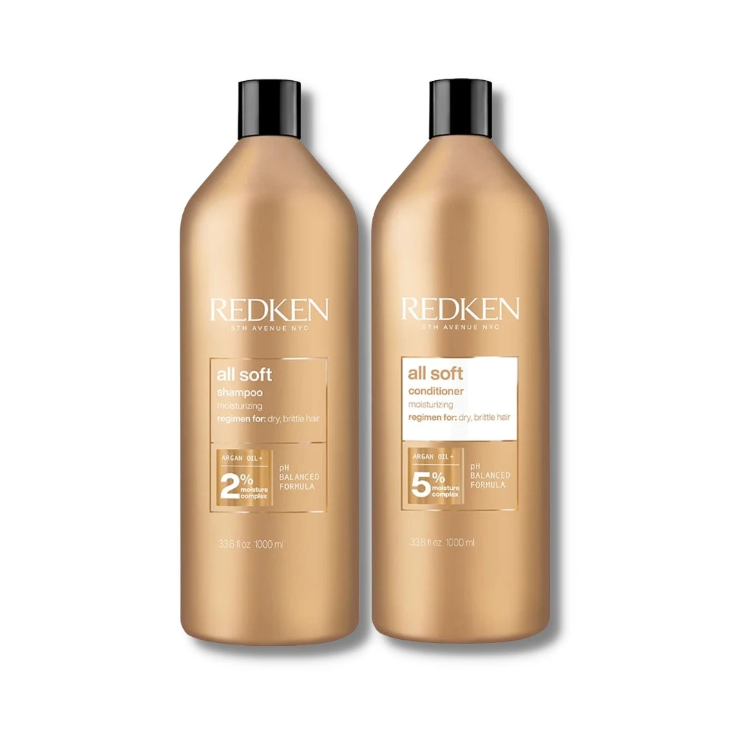 Redken All Soft Shampoo & Conditioner 1 Litre Duo 3 Redken All Soft Shampoo & Conditioner 1 Litre Duo
