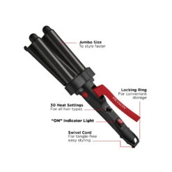 Revlon 3 Barrel Jumbo Hair Waver -On Trend Beauty OTB 2603.alt 2