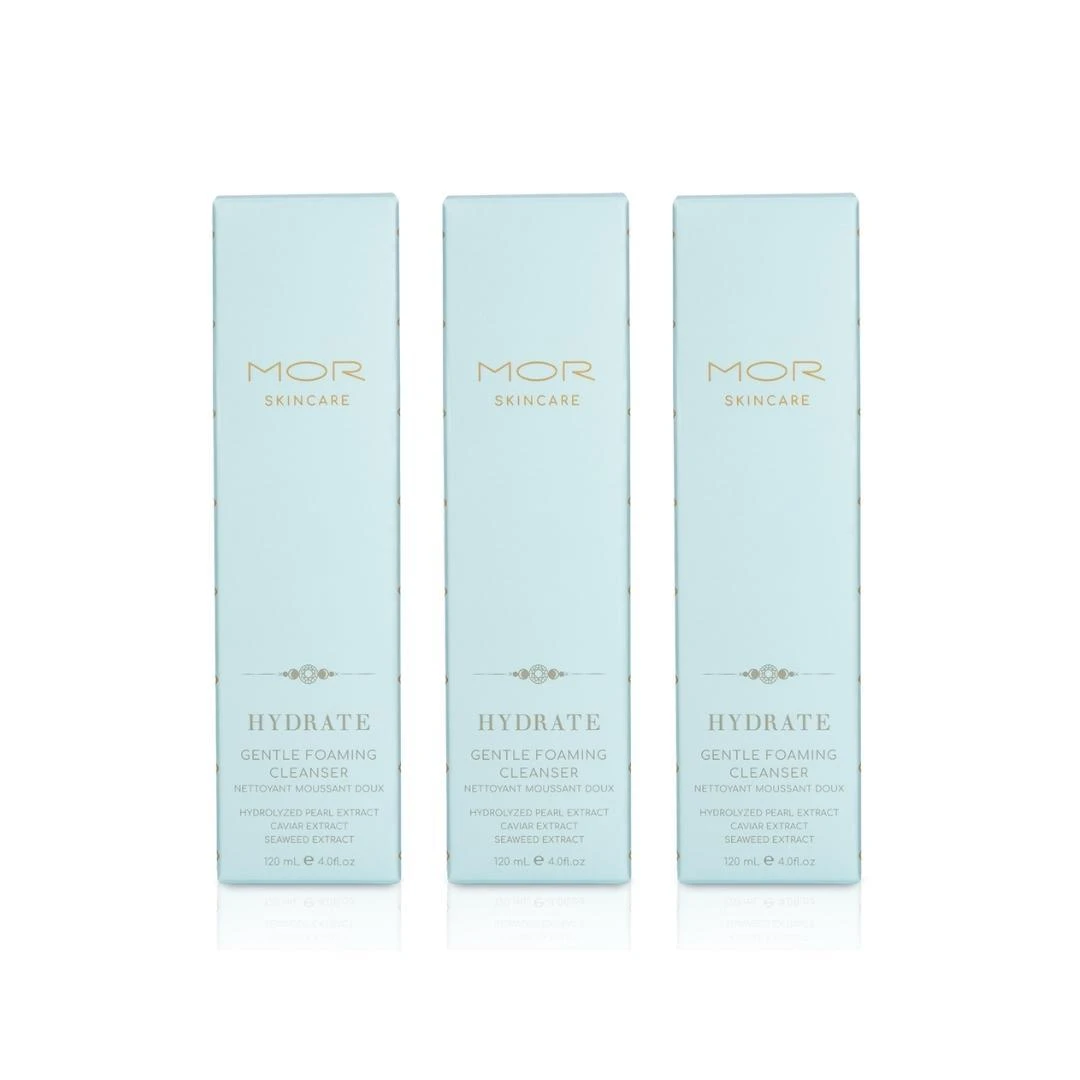 3 X MOR Skincare Hydrate Gentle Foaming Cleanser 120mL 3 3 X MOR Skincare Hydrate Gentle Foaming Cleanser 120mL