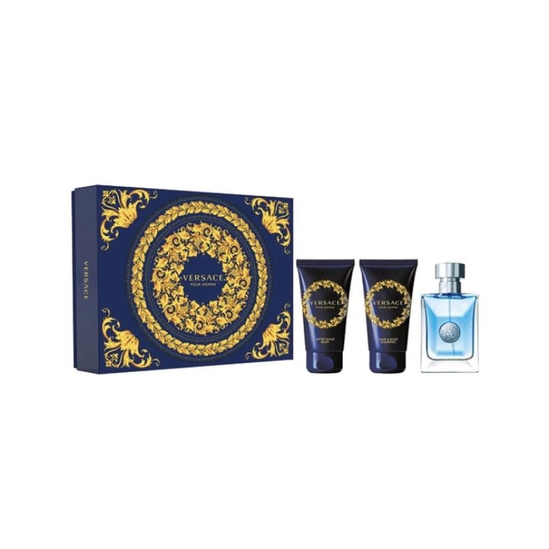 Versace Pour Homme 3 Piece Fragrance Gift Set 3 Versace Pour Homme 3 Piece Fragrance Gift Set