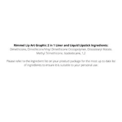 Rimmel London Lip Art Graphic 2 In 1 Liner And Liquid Lipstick 1.8mL - 610 Hot Spot -On Trend Beauty OTB 2918.alt 3