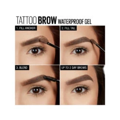 Maybelline Tattoo Studio Waterproof Brow Gel 6.8mL - 265 Auburn -On Trend Beauty OTB 2938.alt 4