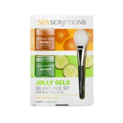 SpaScriptions Jolly Gels 2 Pack Face Mask Set With Applicator