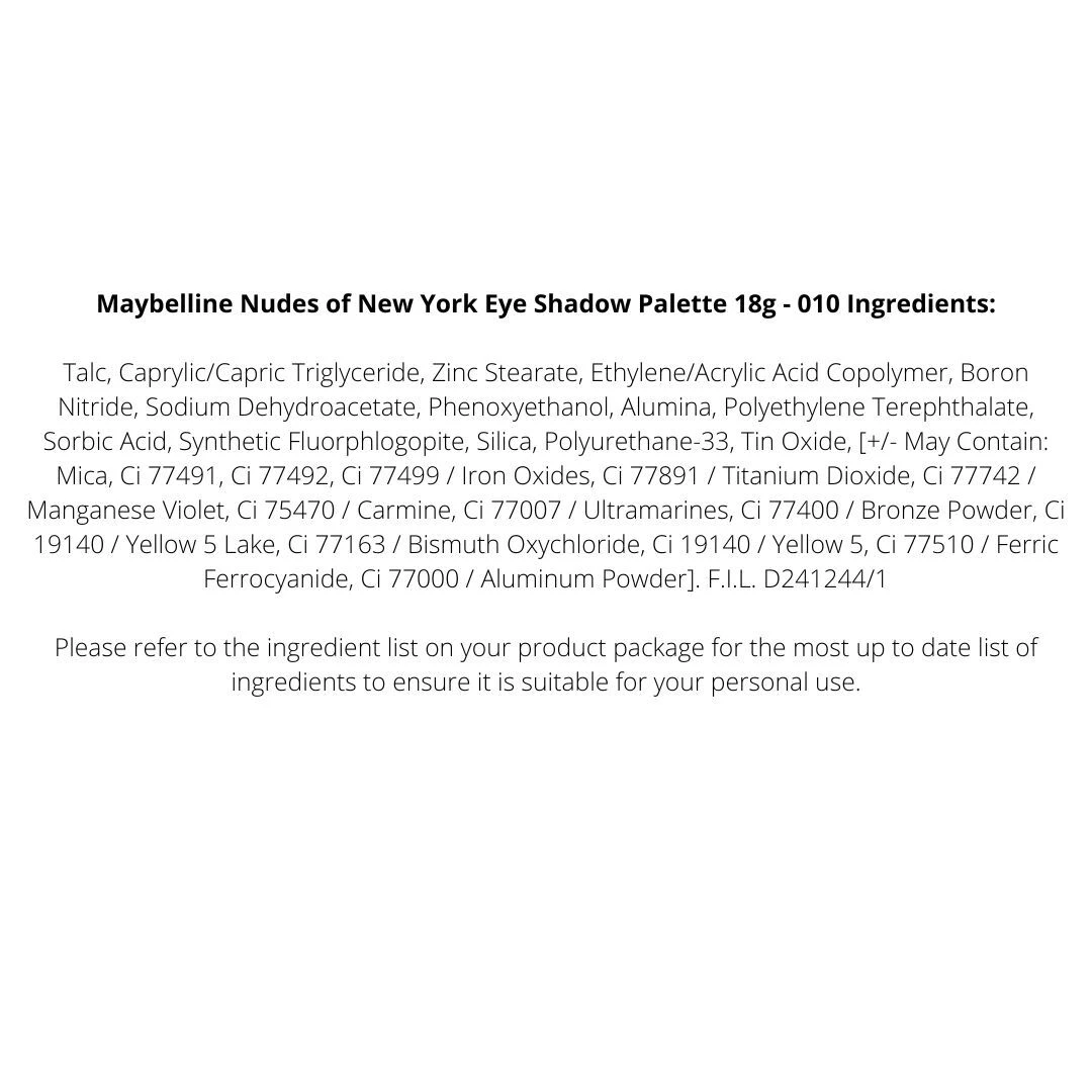 Maybelline Nudes Of New York Eye Shadow Palette 18g - 010 6 Maybelline Nudes Of New York Eye Shadow Palette 18g - 010 - Image 4
