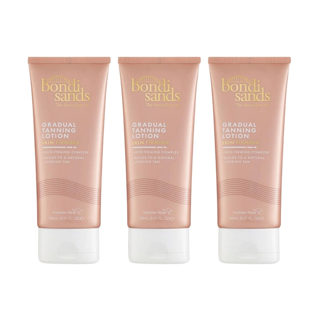 Bondi Sands Skin Firming Gradual Tanning Lotion 150mL - 3 Pack Bundle 3 Bondi Sands Skin Firming Gradual Tanning Lotion 150mL - 3 Pack Bundle