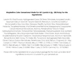 Maybelline Color Sensational Made For All Lipstick 4.2g - 385 Ruby For Me -On Trend Beauty OTB 3173.alt 4