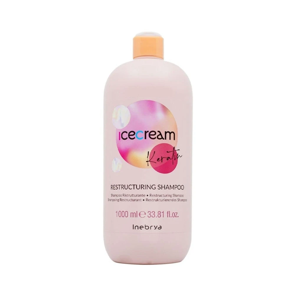 Inebrya Ice Cream Keratin Restructuring Shampoo 1000mL 3 Inebrya Ice Cream Keratin Restructuring Shampoo 1000mL