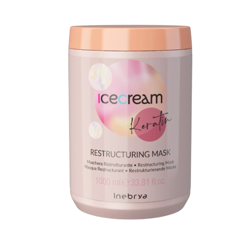 Inebrya Ice Cream Keratin Restructuring Mask 1000mL 3 Inebrya Ice Cream Keratin Restructuring Mask 1000mL
