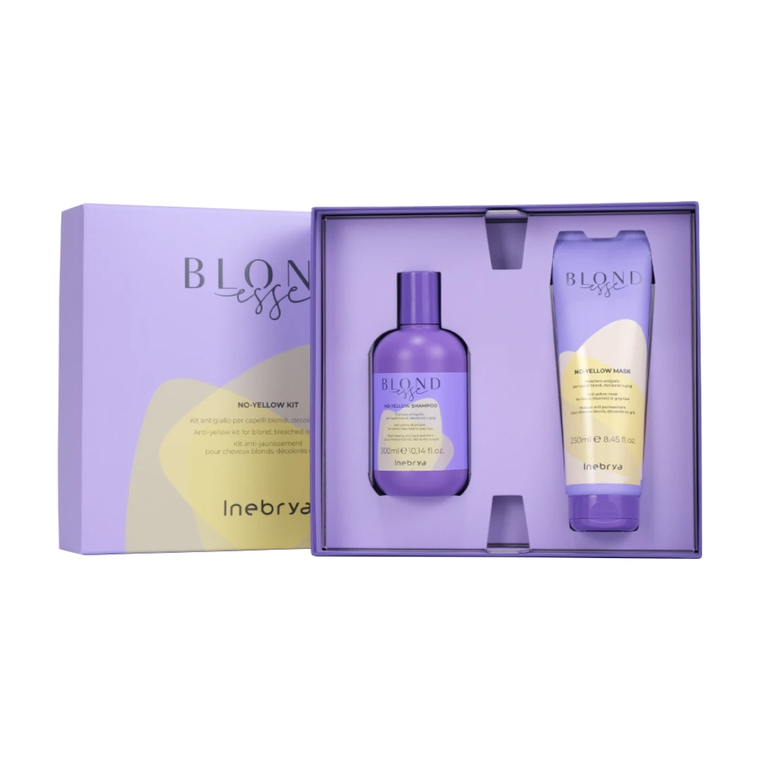 Inebrya Blondesse No-Yellow Shampoo And Mask Kit 3 Inebrya Blondesse No-Yellow Shampoo And Mask Kit