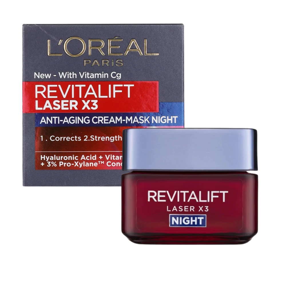 L’Oréal Paris L'Oreal Paris Revitalift Laser X3 Anti-Ageing Cream-Mask Night 50mL 3 L’Oréal Paris L'Oreal Paris Revitalift Laser X3 Anti-Ageing Cream-Mask Night 50mL