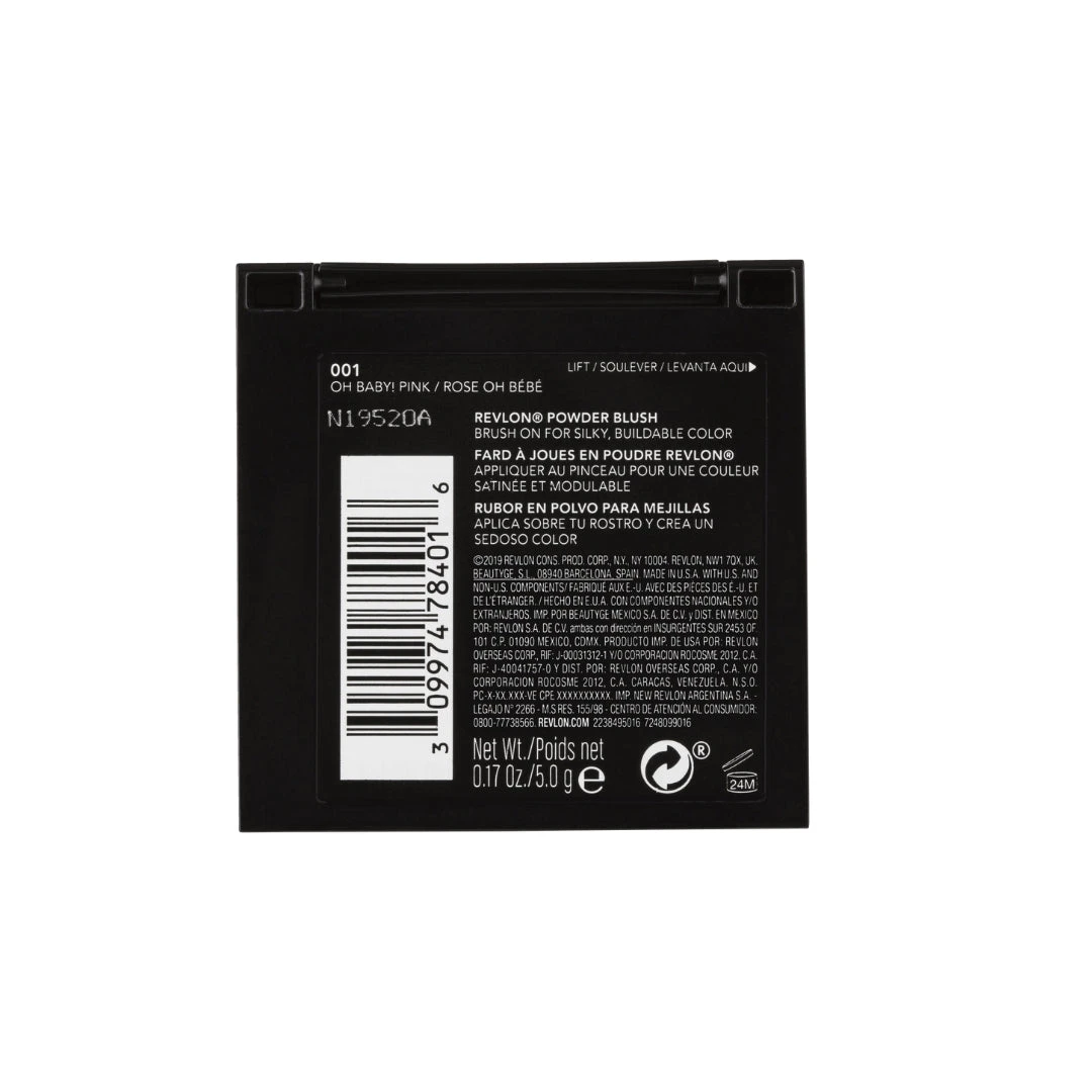 Revlon Powder Blush - 001 Oh Baby Pink 4 Revlon Powder Blush - 001 Oh Baby Pink - Image 2