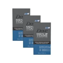 Dove Men+Care Extra Hydrating Face Moisturizer with SPF15 - 50g (Pack of 3)