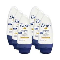 Dove Original Antiperspirant Deodorant Roll On 50mL - 6 Pack Value Bundle