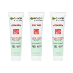 3 X Garnier Green Labs Smoothing Milky Wash Hyalu-Melon Cleanser 130mL