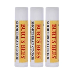 3 X Burt's Bees Shortbread Cookie Lip Balm 4.25g