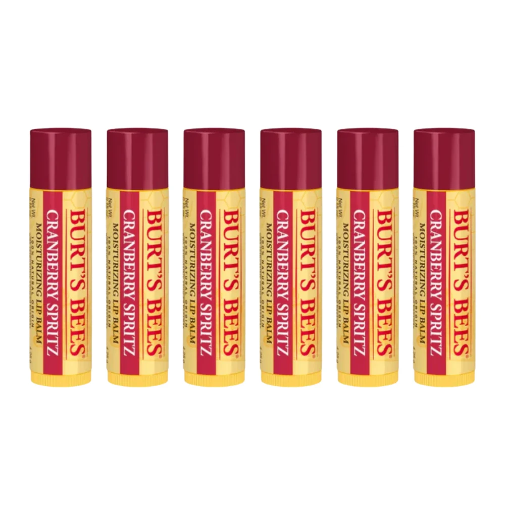 6 X Burt's Bees Cranberry Spritz Lip Balm 4.25g 3 6 X Burt's Bees Cranberry Spritz Lip Balm 4.25g