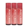 3 X Burt's Bees Tinted Lip Balm 4.25g - Rose