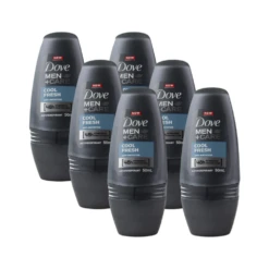 Dove Men+Care Cool Fresh Deodorant Roll On (6 x 50mL Bundle)