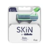 Gillette Skin Exfoliating Razor Blade Refills with Aloe Vera, 4 Pack -On Trend Beauty OTB 4032.full