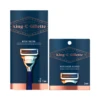King C. Gillette Neck Razor for Sensitive Areas - Handle + 4 Blades -On Trend Beauty OTB 4052.full