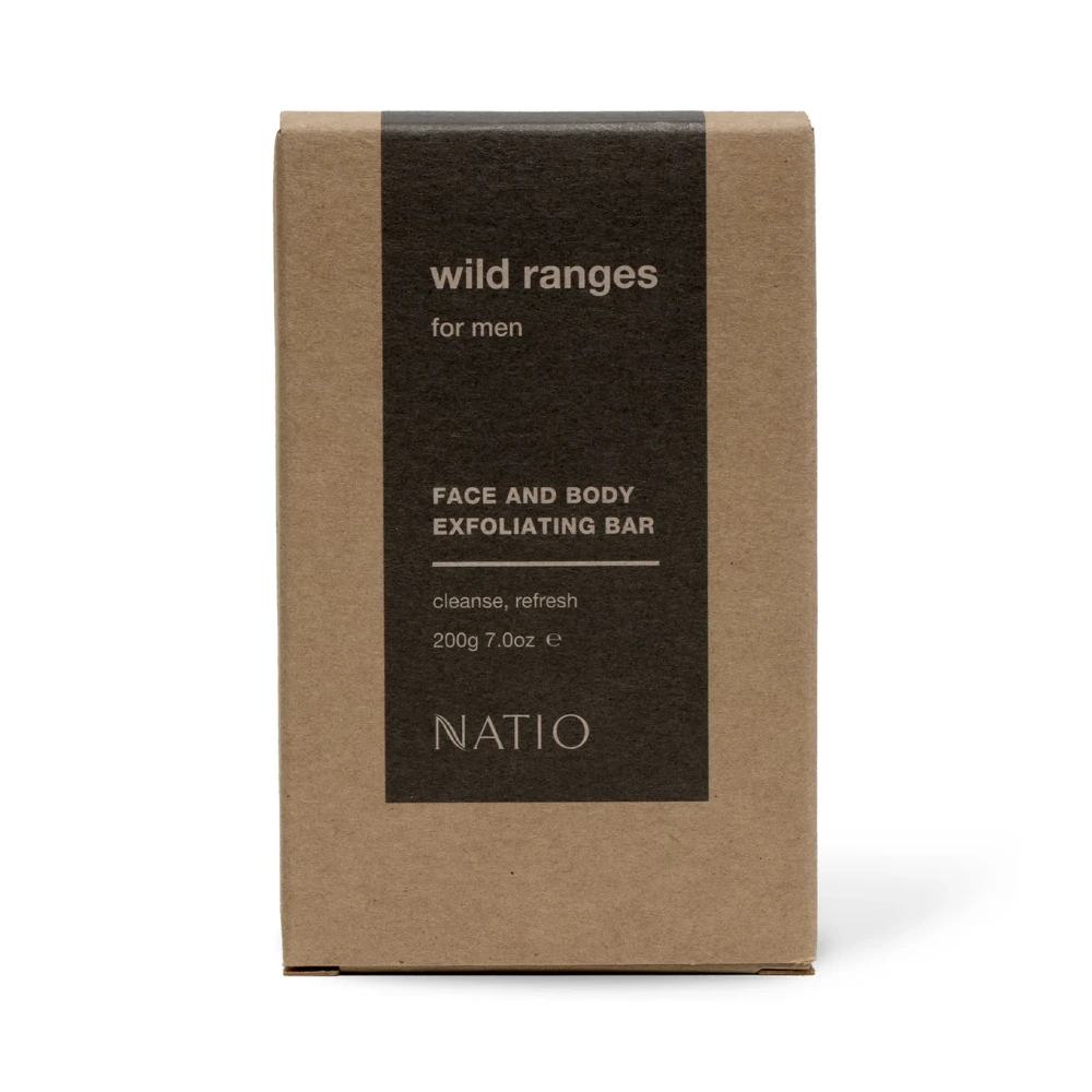 Natio Wild Ranges For Men Face and Body Exfoliating Bar (200g) 3 Natio Wild Ranges For Men Face and Body Exfoliating Bar (200g)